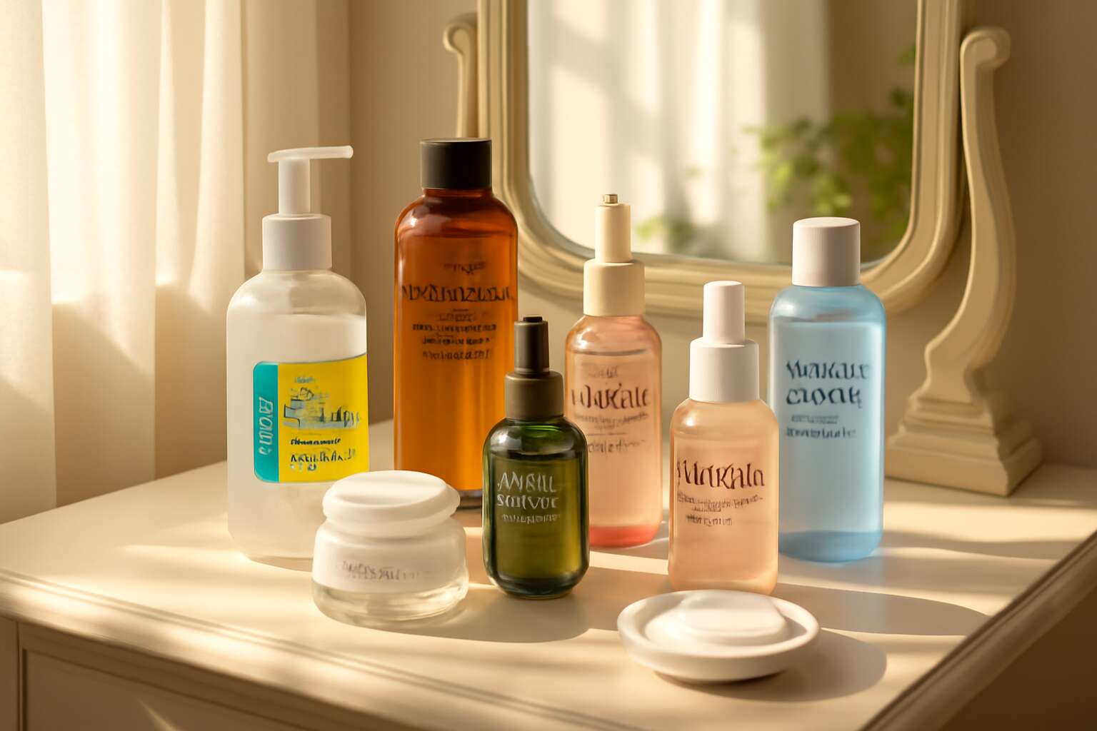 skin care products in korean